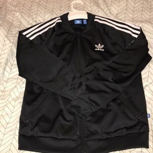 Comfortable black adidas track jacket